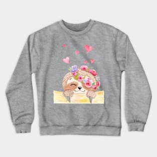 cute sloth Crewneck Sweatshirt